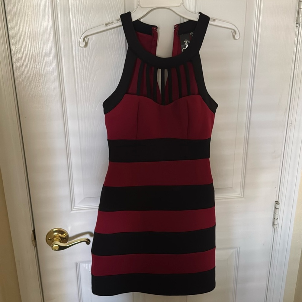 Black and red Trixxi mini dress
